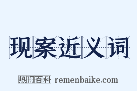 现案近义词是什么意思的图片